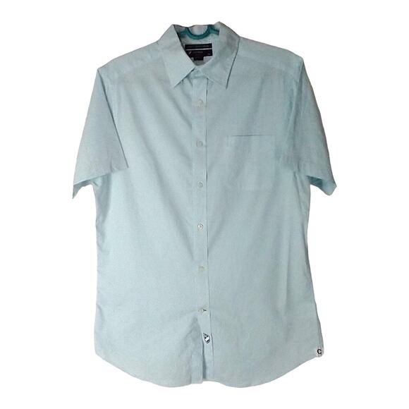 Men’s Cremieux Classics Slim Fit Stretch Oxford Short Sleeve Shirt Size Medium - Picture 2 of 9